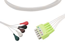 A0002D05-001 GE Healthcare Compatibl 5 Lead wire, Compatible GE Healthcare Multi-Link® to Snap