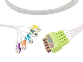 A0002D05-002 GE Healthcare Compatible Disp. 5 Lead wire, Compatible GE Healthcare Multi-Link® to Cli