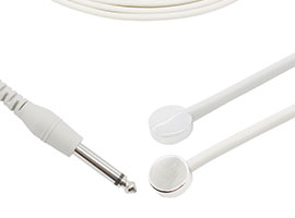 A-TP-10 YSI 400 Compatible Reusable Adult Skin Temperature Probe, 2.252KΩ, 6.3 Single Earphone Plug,