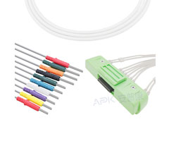 A3024-EE1 Nihon Kohden Compatible EKG Cable 40P Connector 20KΩ AHA Din3.0