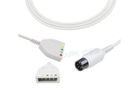 A5037-EK2E Mindray Datascope Compatible Euro Type 5-lead Trunk Cable AHA / IEC 6pin