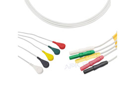 A5039-EL0 Mindray > Datascope Compatible Din Type 5-lead wires Snap, IEC
