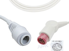 A0816-BC05 Philips Compatible IBP Adapter Cable with Edward/Baxter Connector