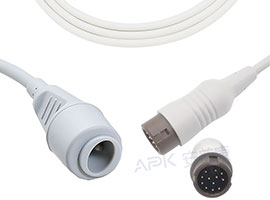 A1318-BC04 Mindray Compatible IBP Cable 12pin, with Philips/B. Braun Connector