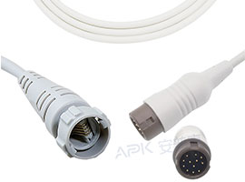 A1318-BC06 Mindray Compatible IBP Cable 12pin, with Medex/Argon Connector