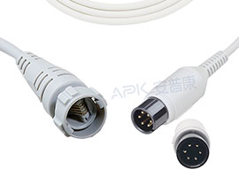 A1318-BC12 Mindray Compatible IBP Cable 6pin, with Medex/Argon Connector