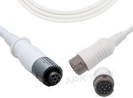 A1318-BC15 Mindray Compatible IBP Cable 12pin, with Medex Logical Connector