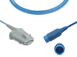 A0816-SA105PU Philips Compatible Adult Soft SpO2 Sensor with 300cm Cable Round 12pin