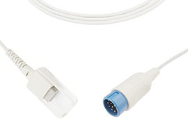 A0816-C01 Philips Compatible SpO2 Adapter Cable with 240cm Cable 12pin-DB9