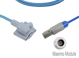 A1315-SI129PU Mindray Compatible Infant Soft SpO2 Sensor with 260cm Cable 6-pin