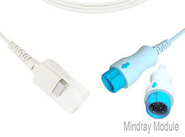 A1318-C06 Mindray Compatible SpO2 Adapter Cable with 240cm Cable 7pin-DB9