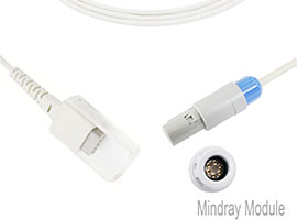 A1318-C01 Mindray Compatible SpO2 Adapter Cable with 240cm Cable 6pin-DB9