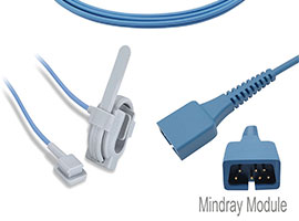 A1318-SW203PU Mindray Compatible Wrapping SpO2 SpO2 Sensor with 90cm Cable DB9(7pin)