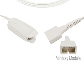 A1318-SA203PV Mindray Compatible Adult Finger Clip SpO2 Sensor with 90cm Cable DB9(7pin)
